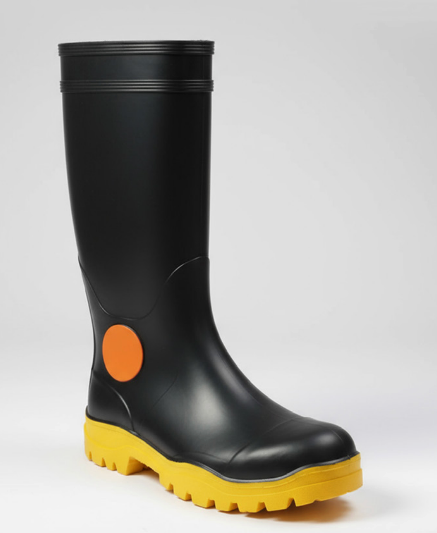 MAXISAFE Foreman Black Gumboots with Safety Toe