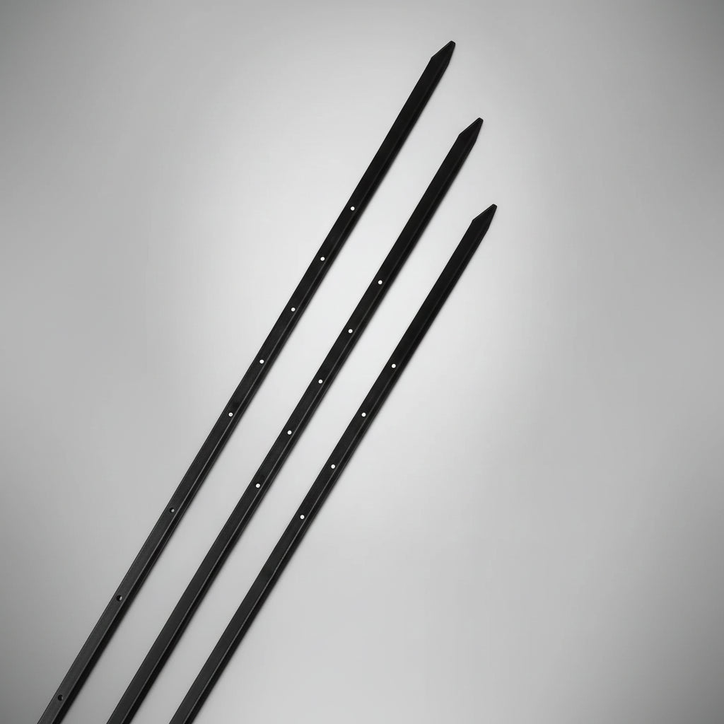 Heavy Duty Black Star Picket - 185 cm