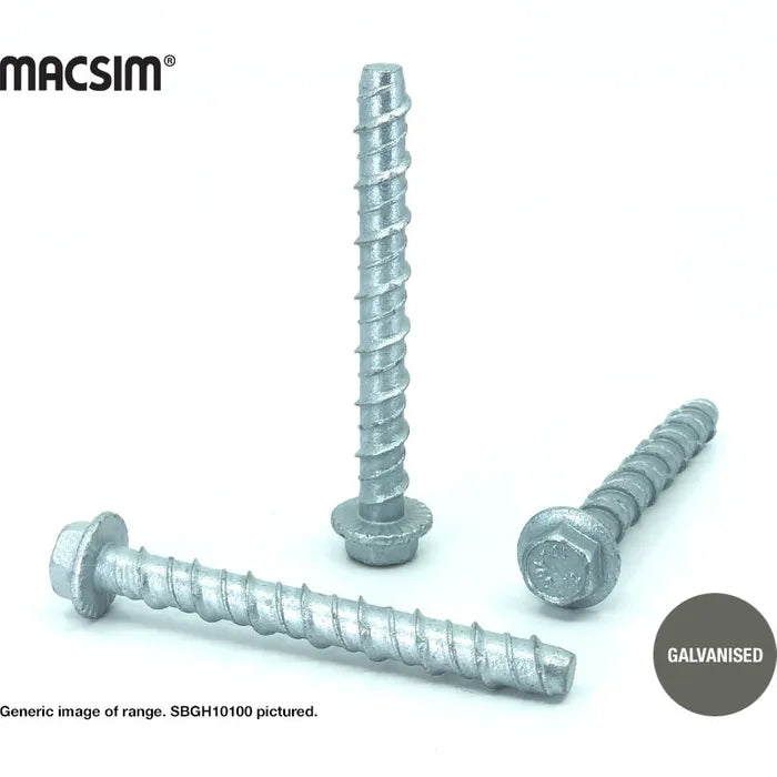 Macsim Hex Screwbolt (Galv)