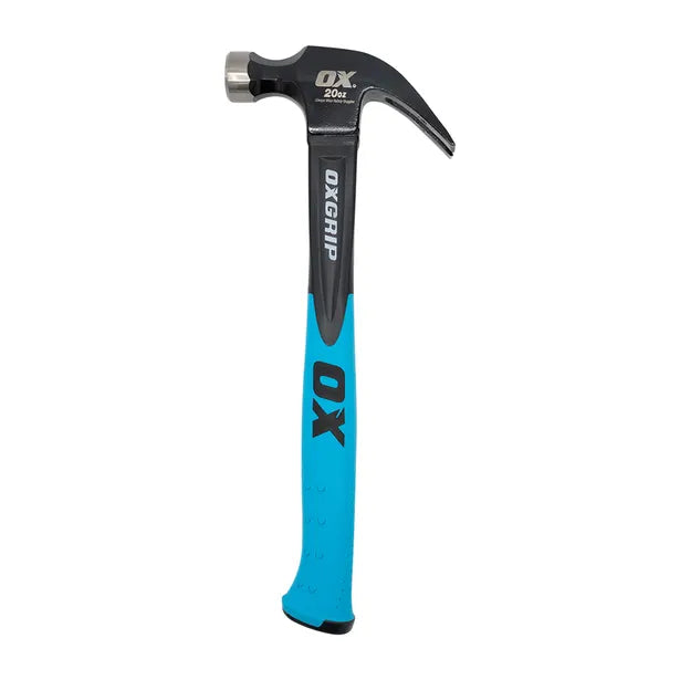 OX Trade Claw Hammer, Fibreglass Handle