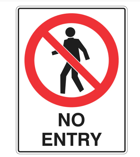 (DO NOT ENTER) PP Graphic Safety Sign