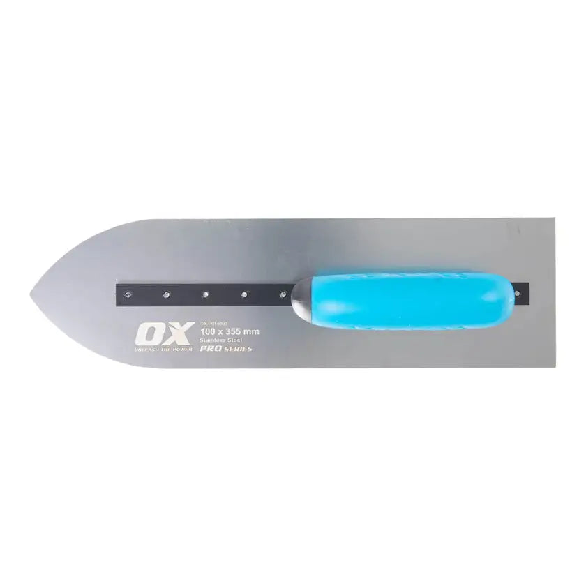 OX STAINLESS STEEL  S/S Pointed Finishing Trowel