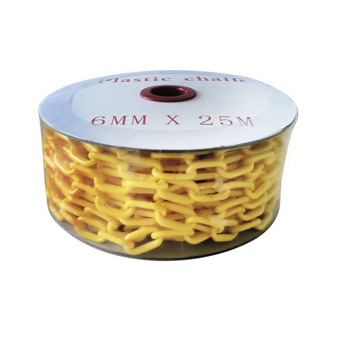 Plastic Chain - Yellow - 8mmx25m