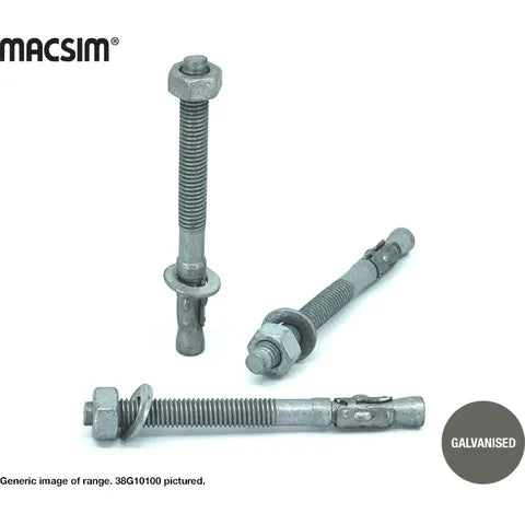 MACSIM Galvanised Wedge Anchors 10 mm