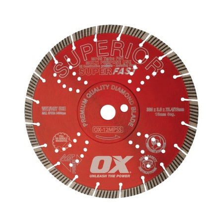 OX TOOLS Professional MPSS  Superfast Seg. Turbo Diamond Blade