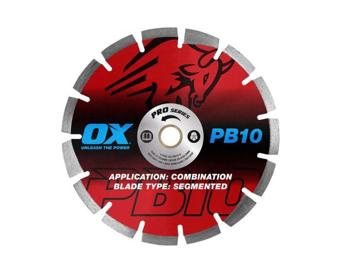 OX TOOLS Professional PB10  Segmented Diamond Blade - Abrasive