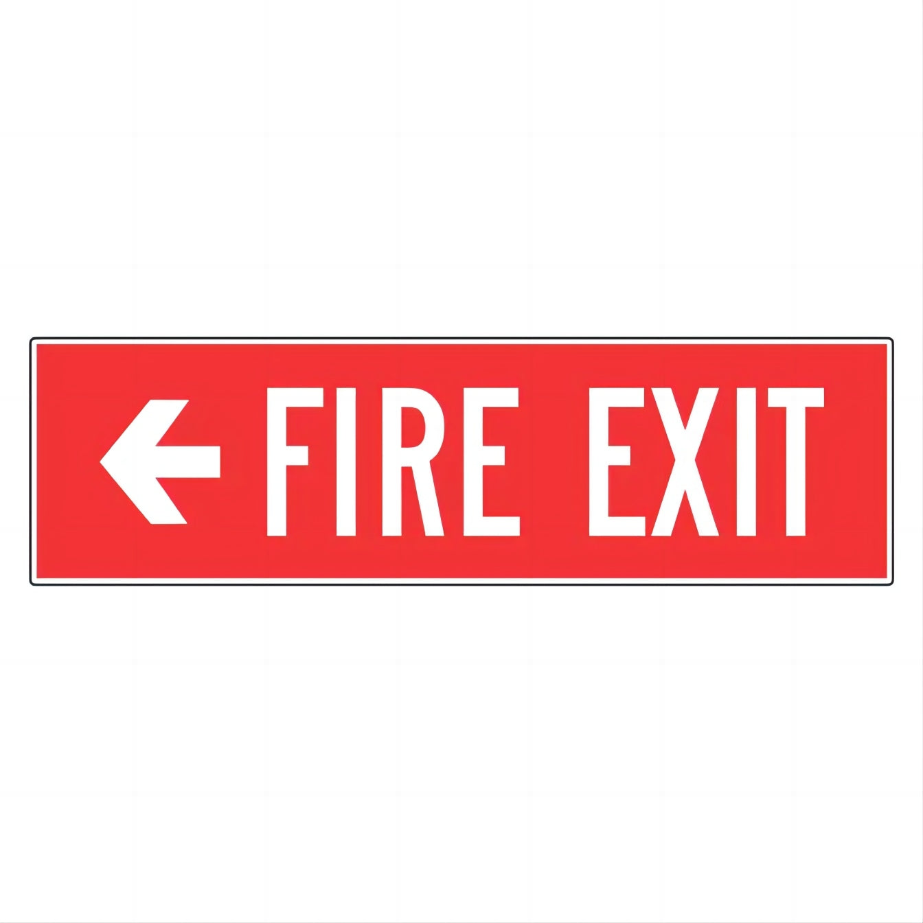 (FIRE EXIT) PP Safety Sign - Red