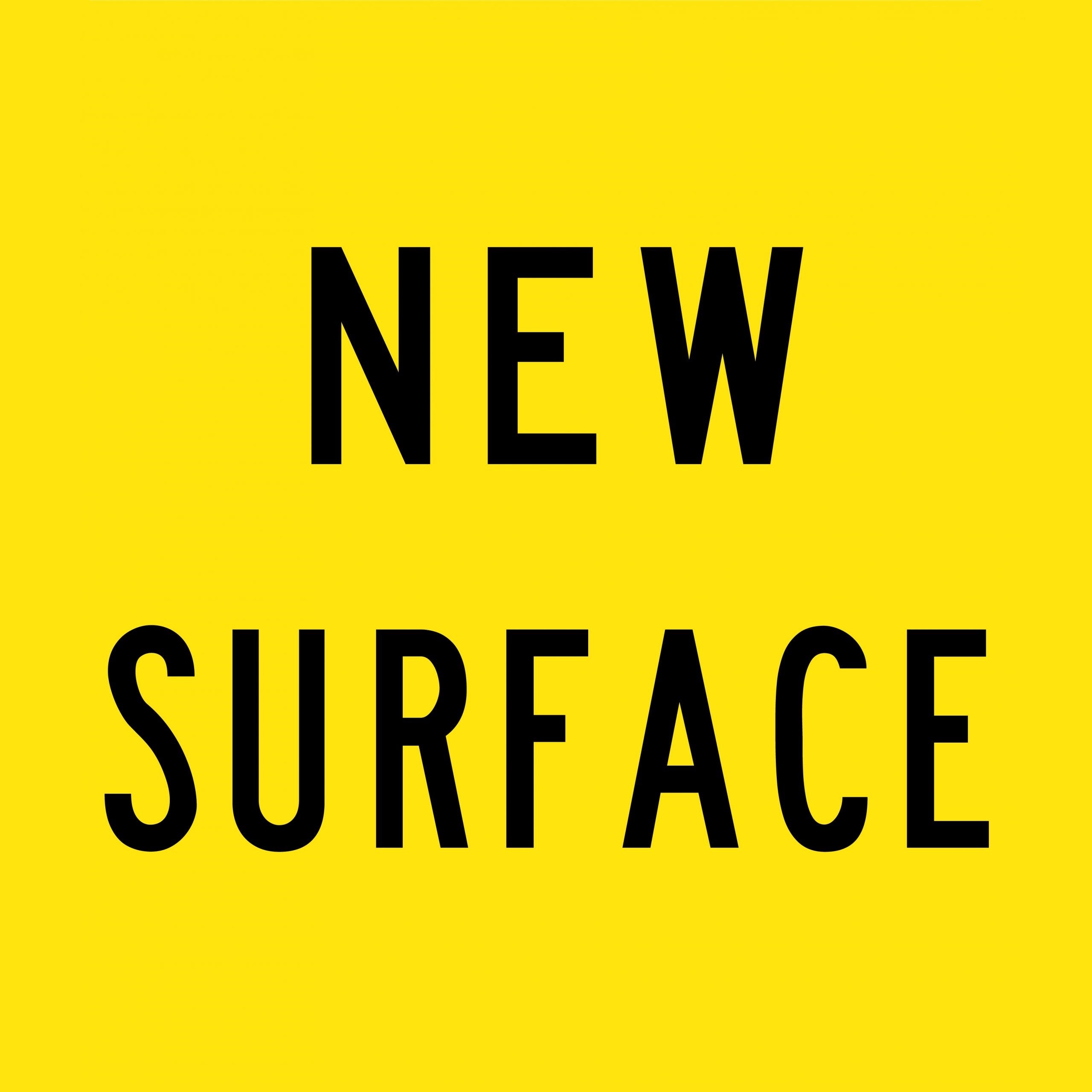 (NEW SURFACE) Corflute Sign - Black on Yellow - 600x600mm