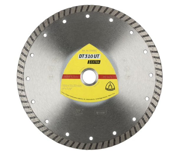 KLINGSPOR DT 310 UT Diamond Cutting Blades  Closed Rim Turbo Reduction Ring