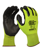 MAXISAFE  Hi-Vis Black Knight Gripmaster Coated Glove