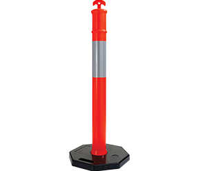 MAXISAFE T-top Bollard Post and 6 kg Base