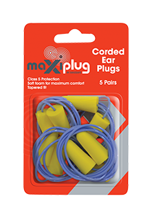 MAXISAFE Corded Earplugs