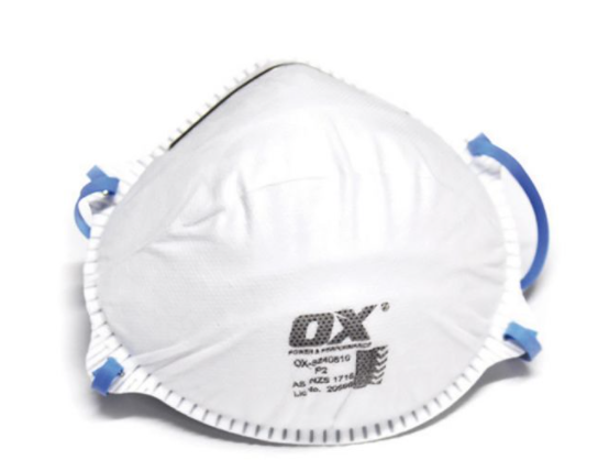 OX P2 Dust/Mist Disposable Mask - non valved, 20pk