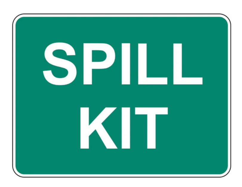 (SPILL KIT) PP Safety Sign - Green